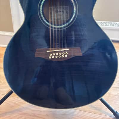Ibanez AEL2012E-TKS-14-01 made in 2010 - Black semi-transparent w/ gig bag image 11