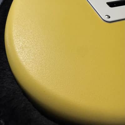 Custom/Partscaster Satin Yellow Strat Hard Case Stratocaster image 12