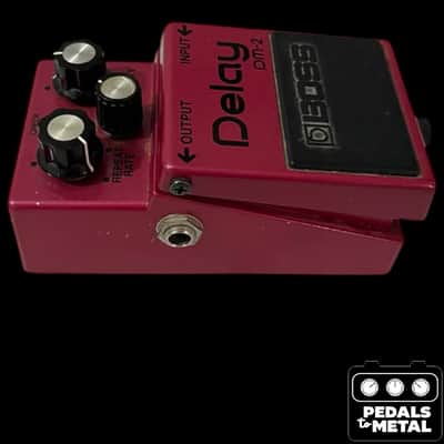 Boss DM-2 Delay (Black Label) 1981 - 1984 - Pink - X18953 image 4