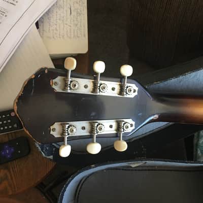 Kay Big body Single Cutaway Electric Jazz Guitar 1958 Sunburst image 6