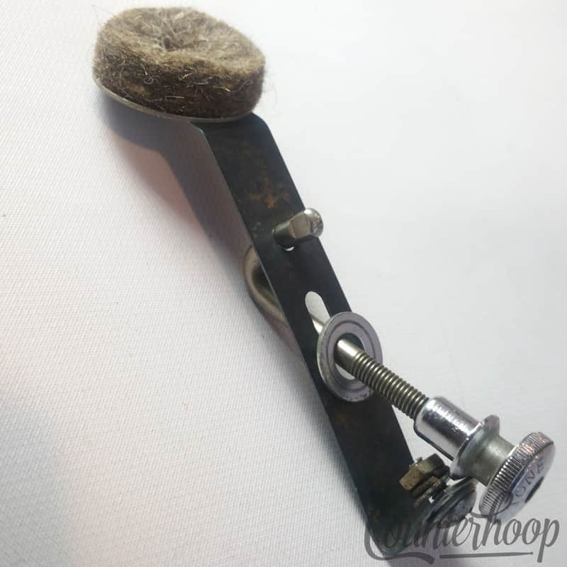 Premier Snare/Tom Drum Muffler Chrome Vintage 50s England Circle Felt Single-Cup image 1