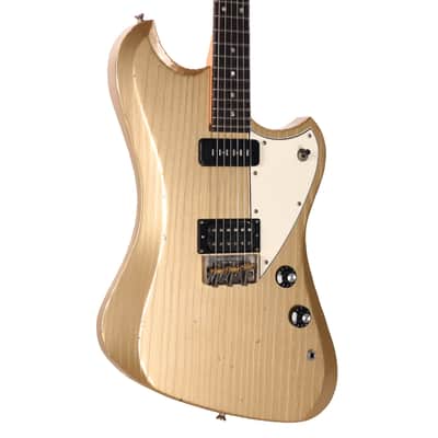 Novo Voltur V2 Shoreline Gold Light Distress w/ Fralin Unbucker & Lollar Staple P-90 Pickups (Serial #26984) image 1