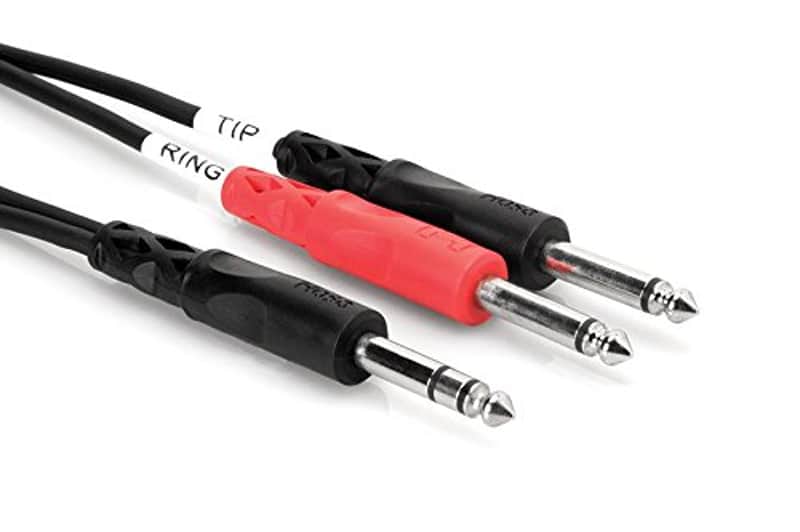Hosa - STP-203 - Stereo 1/4" Male to 2 Mono 1/4" Male Insert Y-Cable - 9.8 ft. image 1