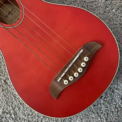 Washburn Rover RO10SK 34 Inch Travel Guitar in Red, Spruce Top, Rosewood Fingerboard image 19