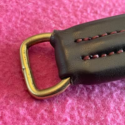 NOS leather guitar case handle for Hiscox Calton mark leaf skb gator crossrock image 10