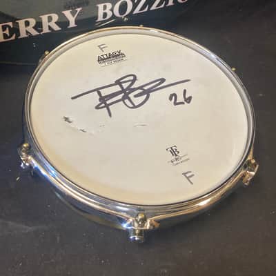 Terry Bozzio's DW - 2.5x10" Prototype, Brass Piccolo Tom 1990's. Autographed! image 5