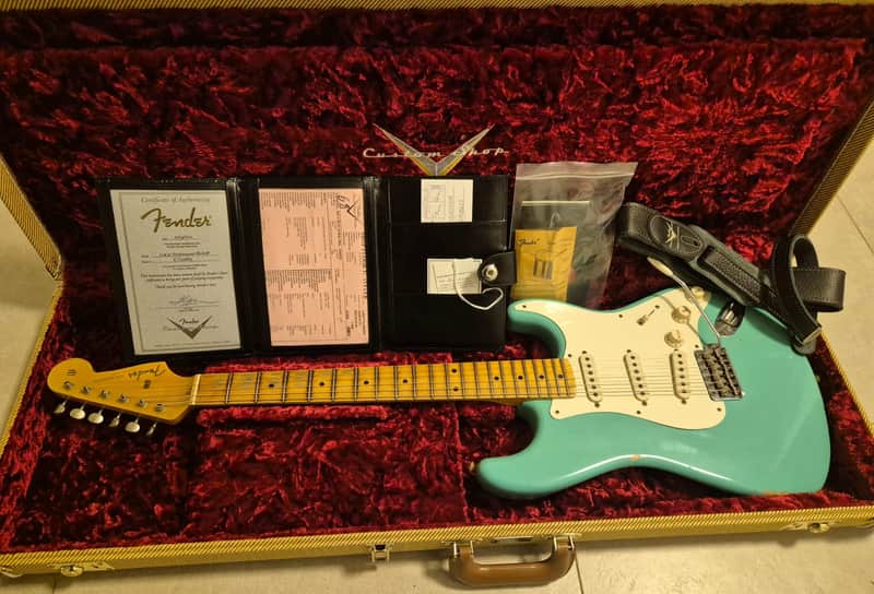 Fender 1957 Stratocaster custom shop limited edition 2022 - sea foam green image 1