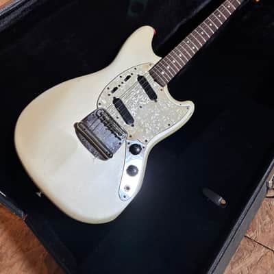 Fender Mustang 1973 - Blonde (White) image 1