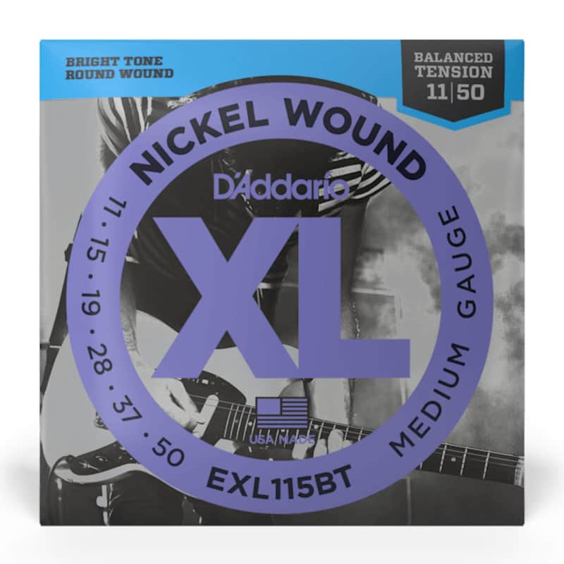 D'Addario EXL115BT Nickel Wound Electric Guitar Strings, Balanced Tension Medium Gauge image 1