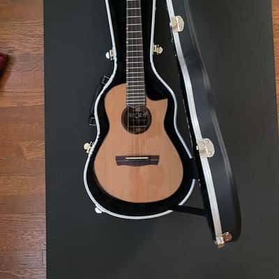 Oli X2-TCMG-SHC (Cedar/Mahogany slothead cutaway tenor ukulele) in pristine condition image 9