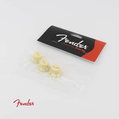Fender 099-7209-000 Road Worn Strat Knobs Aged White image 2