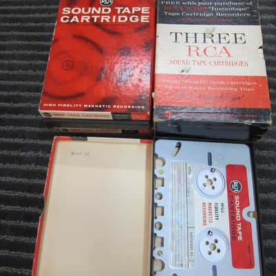 Bell-O-Matic 603 Stereo Tube Snap Load Cartridge Tape Player/Recorder, Internal/External Speakers, Working, 9 Tape Cartridges, RARE, USA, 1960s - Silver / Beige image 11