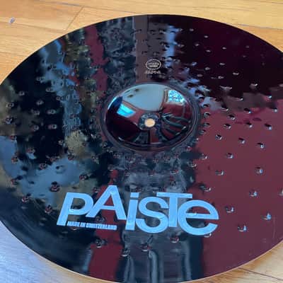 Paiste ALPHA II Colorsound Hyper Crash- 17” Joey Jordison Slipknot Edition 2014 - Colorsound Black image 4