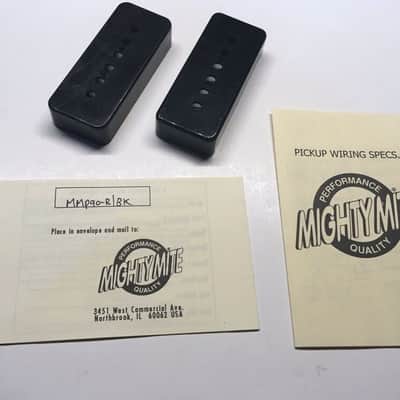 2 Mighty Mite P90 Black Guitar Pickup Cover & Benson Cover Vintage NOS Relic Wiring Diagrams Manual image 1