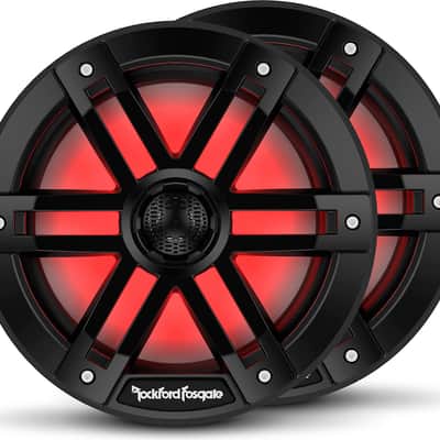 Rockford Fosgate M1-8B M1 Series 8" Color-Optix™ marine speakers Black image 1