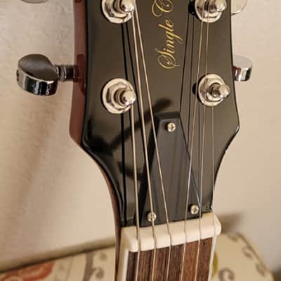 Leo Jaymz ‘Black Tea’ Deluxe LP Electric Guitar w/Gigbag image 3