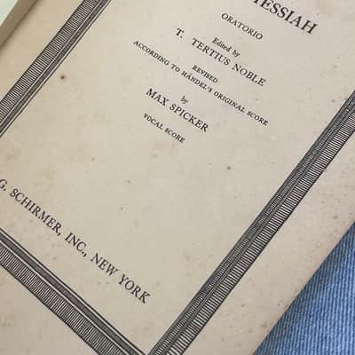 Lot of 9 Old Vintage Books Chorus and Orchestra Sheet Music Creation, Messiah, Lord my God image 11