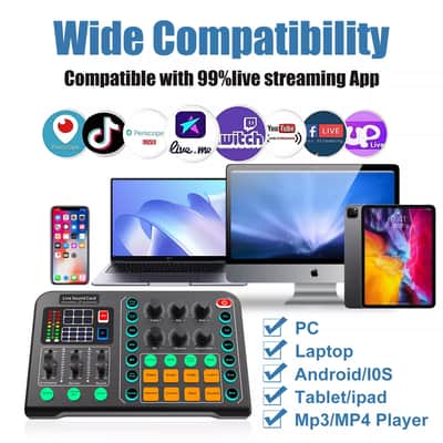 All-in-One Home Studio Recording Kit – Mixer, Condenser Microphone, and Earphones for Music image 6