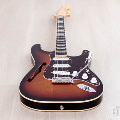 2014 Fender Stratocaster ST/HO/3S Mahogany Semi-Hollow Sunburst w/ DiMarzio Area 61, Japan MIJ image 10