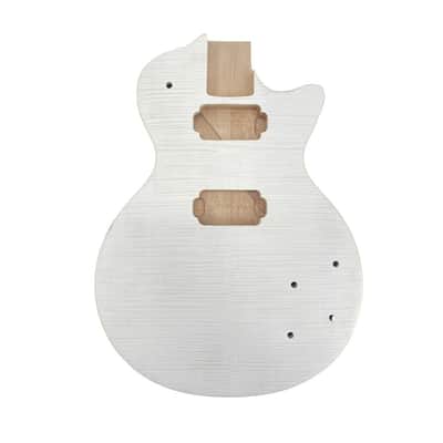 Les Paul Style Electric Guitar HH Body Flame Maple, Mahogany Bild 1