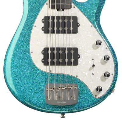 Ernie Ball Music Man StingRay 5 Special HH 5-string Electric Bass Guitar - Anomalous Green  Ebony Fingerboard image 2