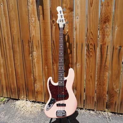 G&L USA JB Sunset Coral Left Handed 4-String Electric Bass Guitar w/ Black Tolex Case (2022) image 2