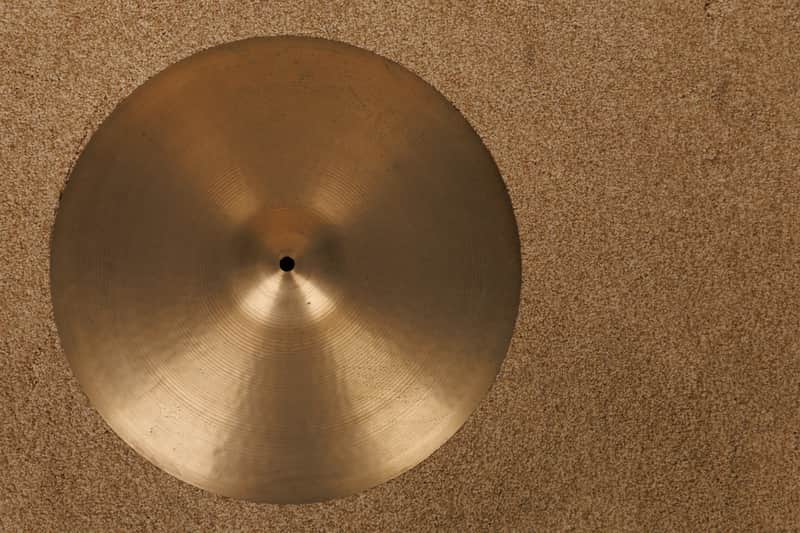 1970s Zildjian 16" Thin Stamp Crash Cymbal 1095g image 1