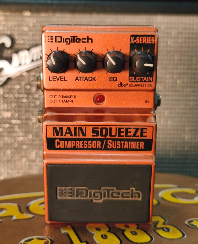 DigiTech Main Squeeze Compressor 2000s - Orange image 1