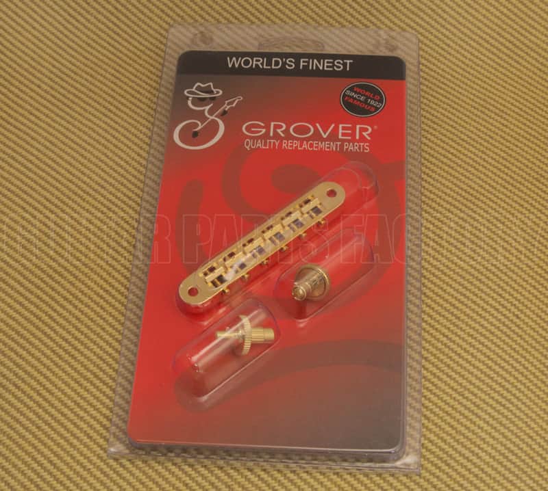 520G Grover Gold Nashville Tune-o-matic Guitar Bridge Retro Fits USA Gibson image 1