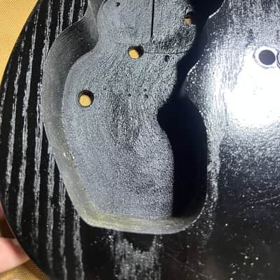 Warmoth Tele Body, Red and Black Chambered image 7