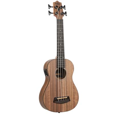 Kala Pacific Walnut Acoustic-Electric Fretted U•BASS Ukulele & Gig Bag image 2