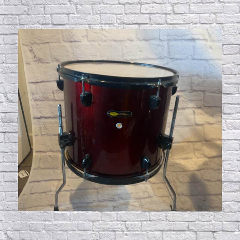 SP Sound Percussion 14 x 14 Floor Tom Deep Red Floor Tom image 1