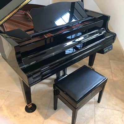 Yamaha DGC1A Disklavier Mark III Ebony Baby Grand Piano w/ Bench image 2