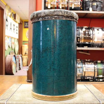 1950s Slingerland 23x14 Drum Throne in Sparkling Aqua image 4