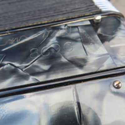 LODUCA BROS PETITE GRANDE 1960's 3/4 120 BASS ACCORDION BLACK PEARL IMMACULATE on SALE!$! image 10