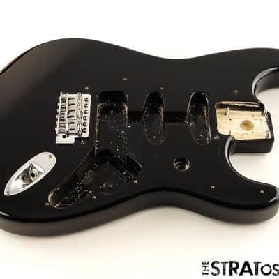 USED 1996 Fender MIM Standard Strat BODY & HARDWARE Guitar Black image 1