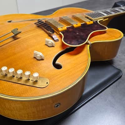 1951 Epiphone Zephyr Emperor Vari-Tone Regent Venetian Cutaway Flame Blonde New York Varitone American Vintage 50s 1950's USA Hollow Body Archtop Pre-Gibson Electric Guitar image 13