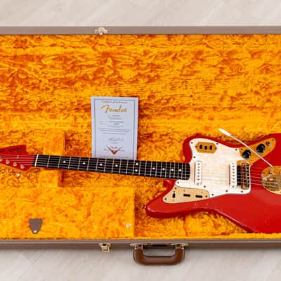 2004 Fender Custom Shop Masterbuilt Dennis Galuszka ‘62 Jaguar Fiesta Red + Gold Hardware w/ Case, CoA image 22
