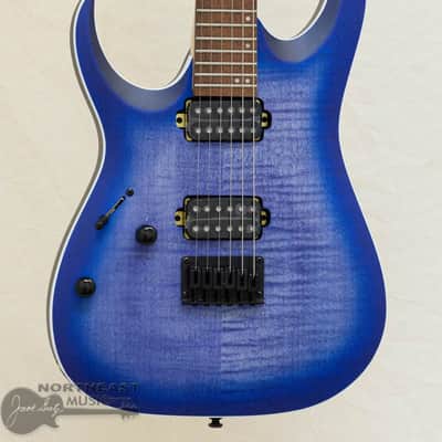 Ibanez RGA42FM Lefty - Blue Lagoon Burst Flat image 1