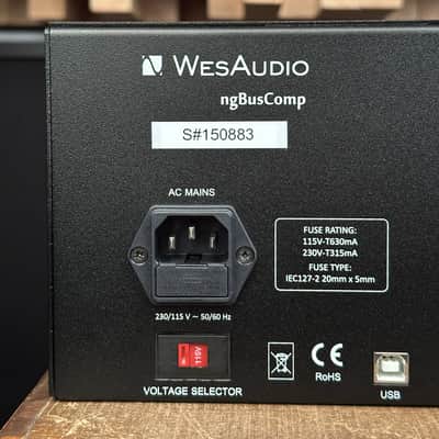 WesAudio ngBusComp Stereo Bus Compressor with Digital Recall. MINT! Wes Audio Ng Bus Comp image 15