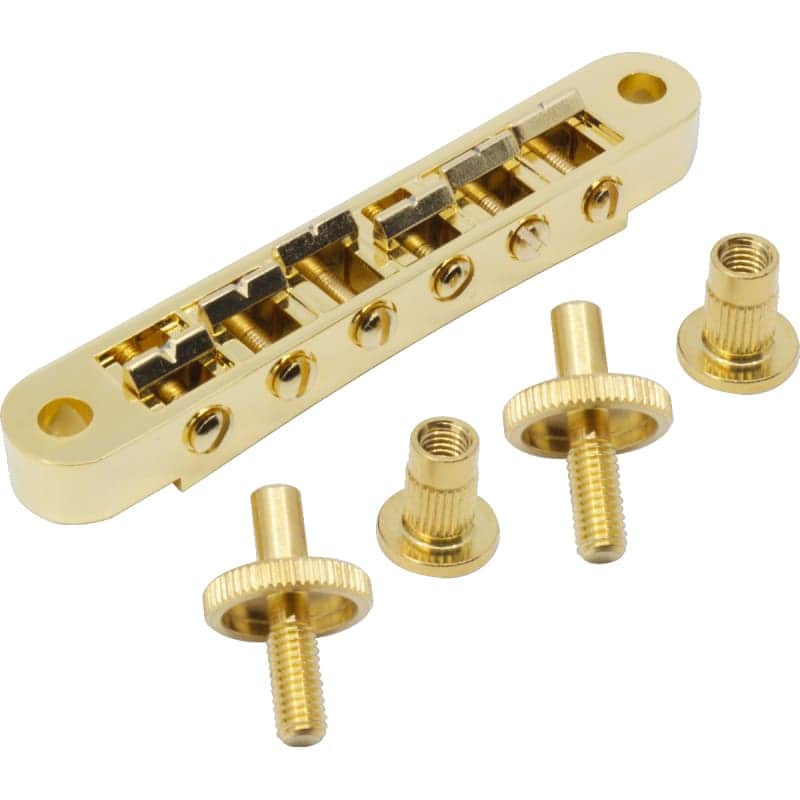 Bridge Set - Nashville Tune-O-Matic, Zinc, Color: Gold image 1