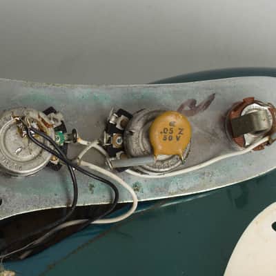 Fender Competition Mustang Solid Body Electric Guitar (1971), ser. #320028, original grey hard shell case. image 16