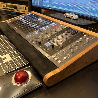 Mix Ends  Double Bay Controller Stand for SSL UF8 & UC1 Dark Walnut Stain image 3