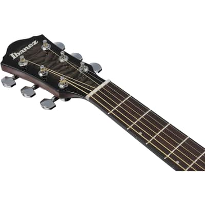 Ibanez AEWC16QA Auditorium Acoustic-Electric Guitar Transparent Black Sunburst image 9