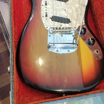 Fender Mustang Electric Vintage with Original Case All Original 1973 - Sunburst image 1