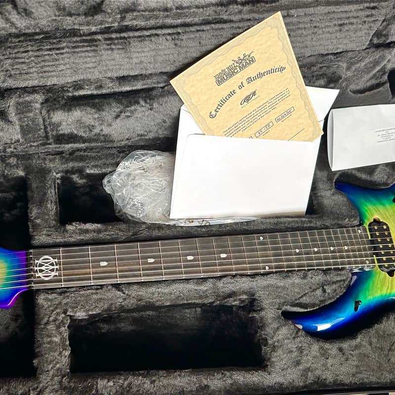 2025 Music Man Majesty Petrucci limited bfr signed Arctic aurora