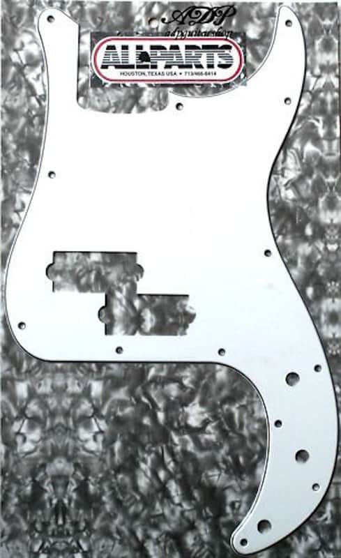 White Precision Bass 3ply Pickguard P-Bass® USA PG-0750-035 image 1