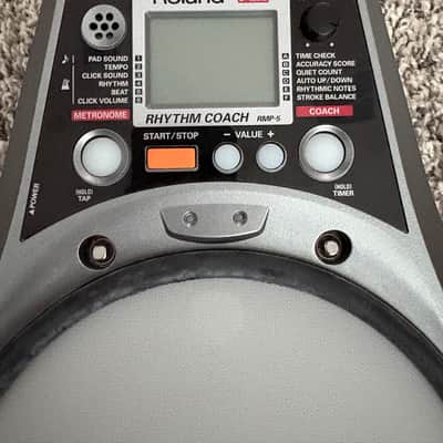 Roland RMP-5 Rhythm Coach 5" Practice Pad 2010s - Black/Silver image 2