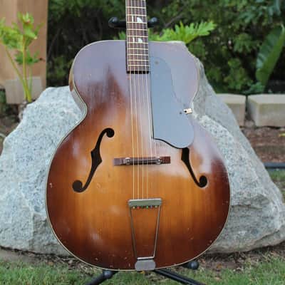 Vintage 40s Kay K-46 Artist 17" Master Size Jumbo Acoustic Archtop Guitar Restored Honest Relic image 6