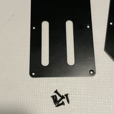 2000's Indonesia Ibanez RG Series Guitar Black Tremolo & Electronics Cavity Backplate Set image 2